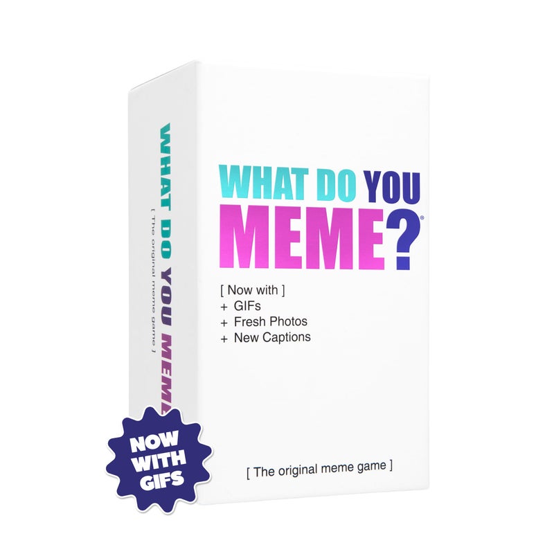 WHAT DO YOU MEME? Core Game (New Edition) Now Including GIF's by Relatable, The Essential Adult Party Game for Meme Lovers Now with Refreshed Content, Great for Adult Games for Game Night - Image 1