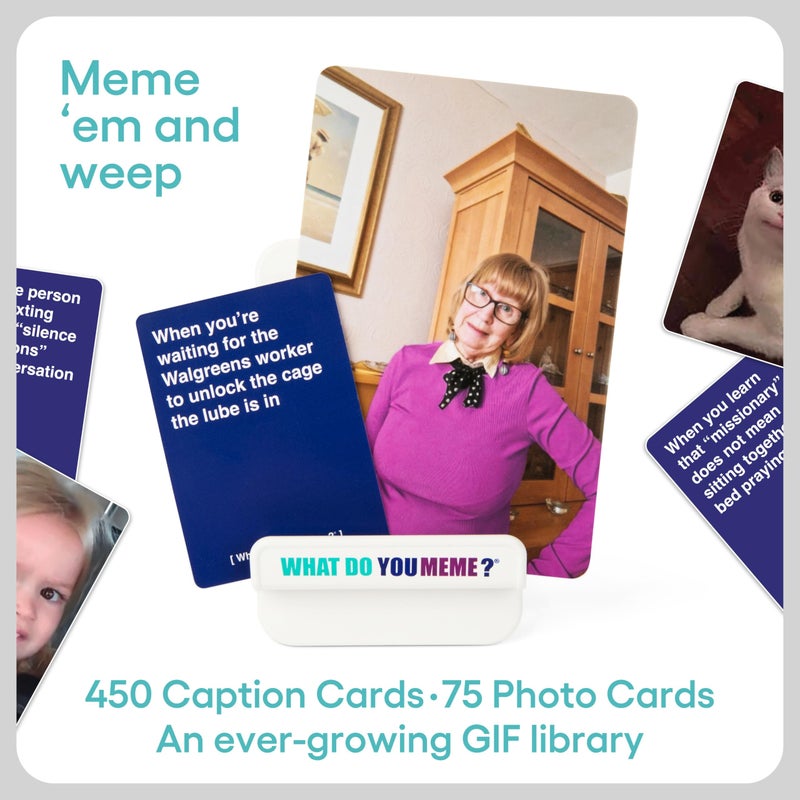 WHAT DO YOU MEME? Core Game (New Edition) Now Including GIF's by Relatable, The Essential Adult Party Game for Meme Lovers Now with Refreshed Content, Great for Adult Games for Game Night - Image 4
