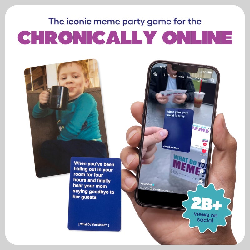 WHAT DO YOU MEME? Core Game (New Edition) Now Including GIF's by Relatable, The Essential Adult Party Game for Meme Lovers Now with Refreshed Content, Great for Adult Games for Game Night - Image 5