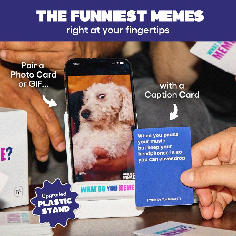 WHAT DO YOU MEME? Core Game (New Edition) Now Including GIF's by Relatable, The Essential Adult Party Game for Meme Lovers Now with Refreshed Content, Great for Adult Games for Game Night - Image 3