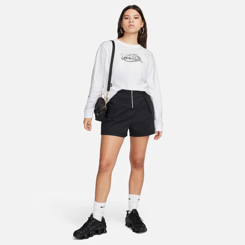 Nike White Women's Sportswear Long-Sleeve T-Shirt for Women | Best Price UAE