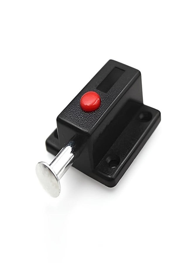 Gyanadh 6 PCS Sliding Locks, Automatic Door Windows & Drawers Push Security Latches PCS Sliding Locks, Button Bolt Latch - Button Bolt Latch - Home Safety Lock - Door Lock ABS Plastic[3 cm X 1.57] - Image 1