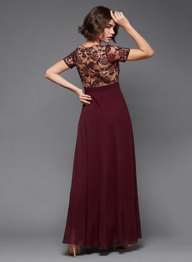 Miss Chase Lace Bodice Maxi Dress - Image 4