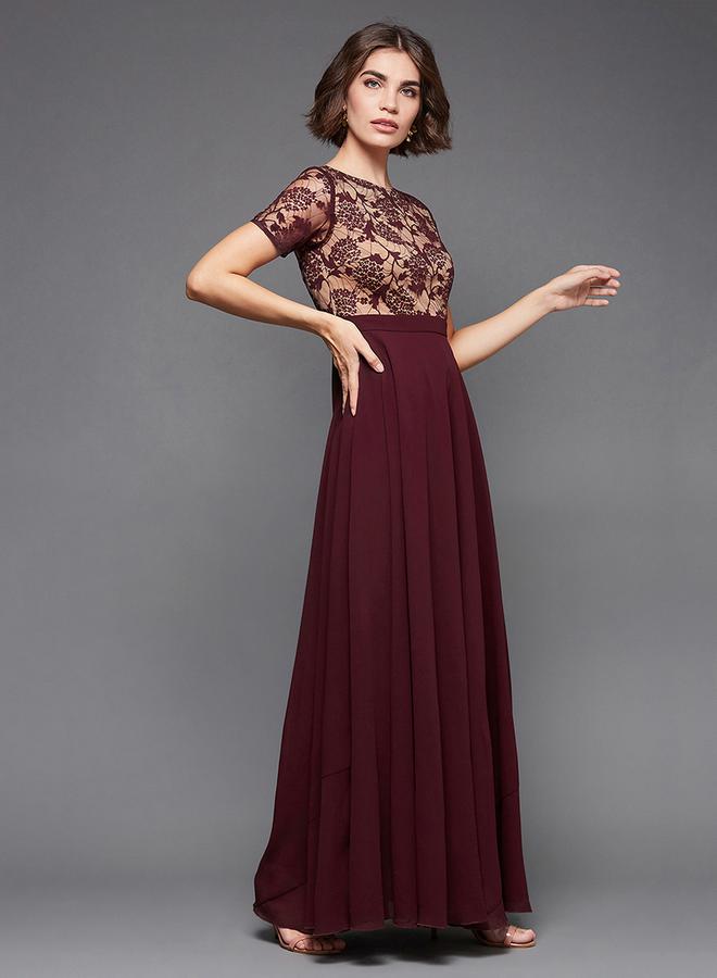 Miss Chase Lace Bodice Maxi Dress - Image 3