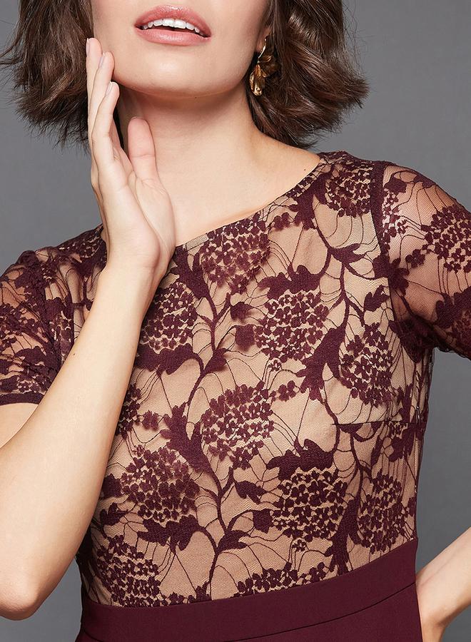 Miss Chase Lace Bodice Maxi Dress - Image 5