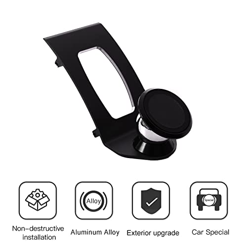 LLKUANG 360-Degree Rotary Cell Phone Holder Mobile Phone Mount for BMW X5 E70 X6 E71 E72 2008-2013 (Black) - Image 3