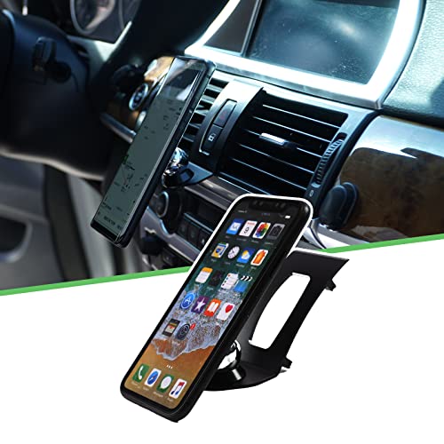 LLKUANG 360-Degree Rotary Cell Phone Holder Mobile Phone Mount for BMW X5 E70 X6 E71 E72 2008-2013 (Black) - Image 1
