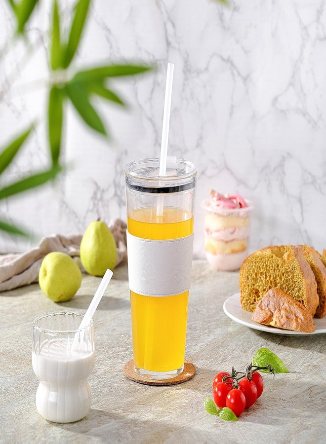 MONGSEW 6 PCS Replacement Straw for Stanley Cup 40/30 oz, 12 inch Reusable Straws with Cleaning Brush, Plastic, Dishwasher Safe - Image 5