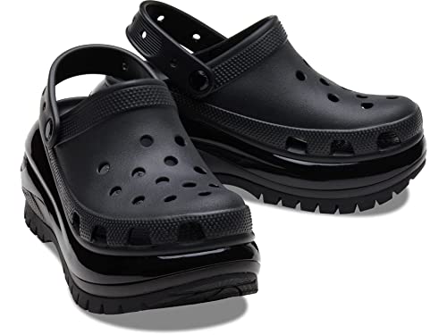Crocs Mega Crush Clog - Unisex Clogs - Thermoplastic Upper - Adjustable Ankle-Sling - Flexible - Rubber Tread Black Men's 7, Women's 9 Medium - Image 3