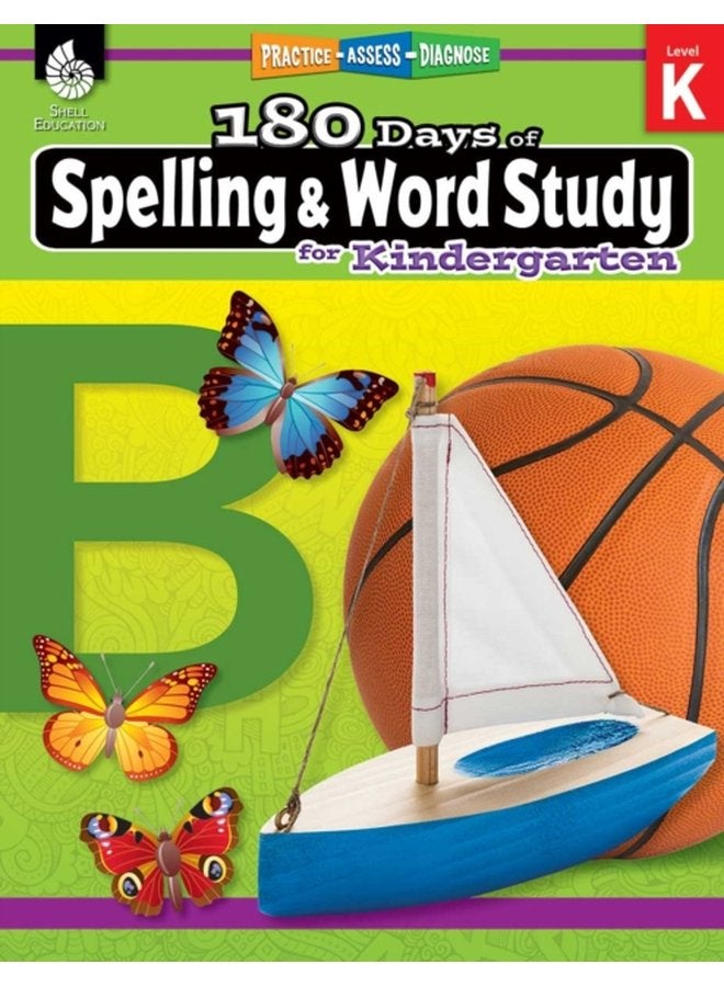 180 Days of Spelling and Word Study for Kindergarten Practice Assess Diagnose - Paperback