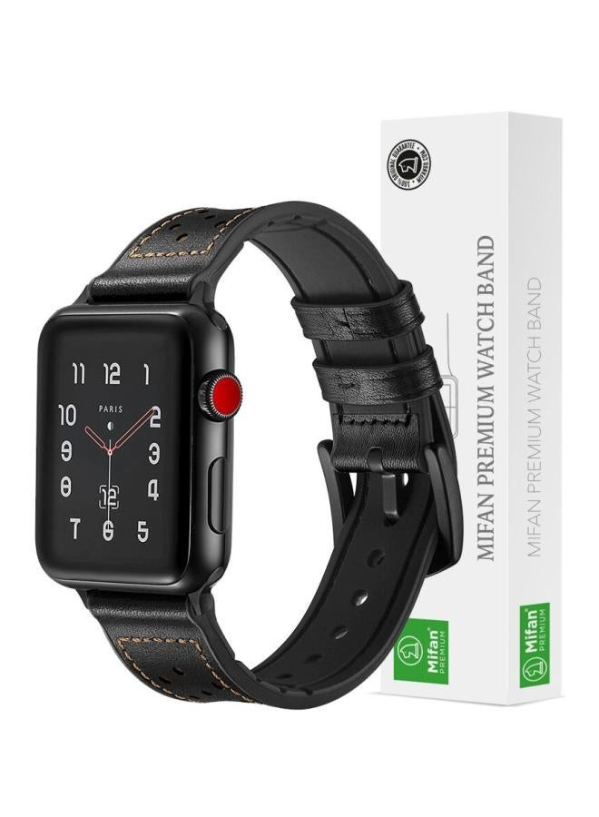NIBEMINENT Replacement Band For Apple Watch Series 1/2/3/4 40mm/38mm Black - Image 5