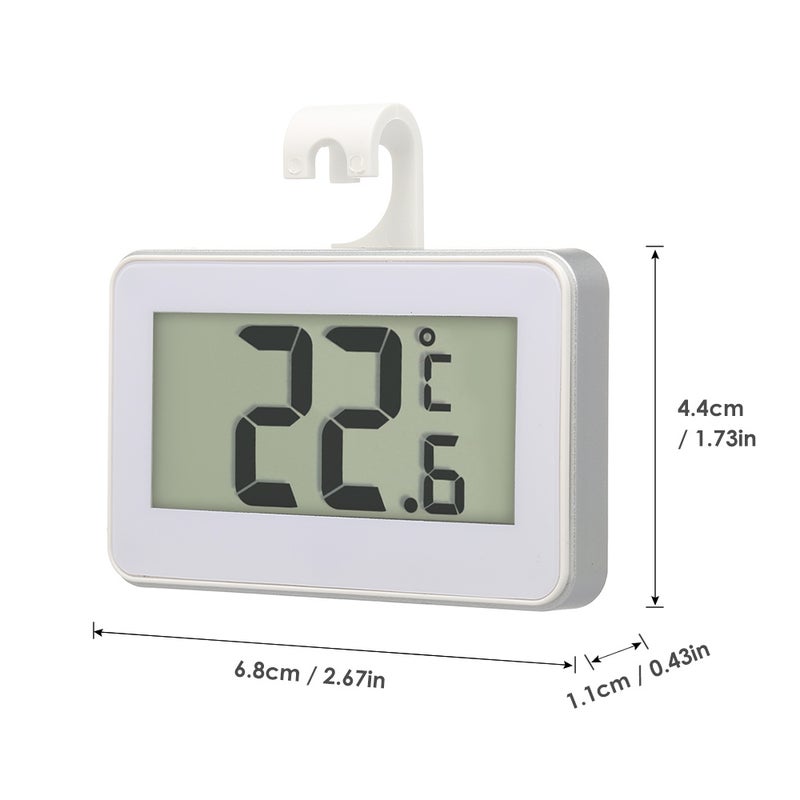 Digital LCD Refrigerator Thermometer Fridge Freezer Thermometer with Adjustable Stand Magnet Frost Alert Home Use - Image 5