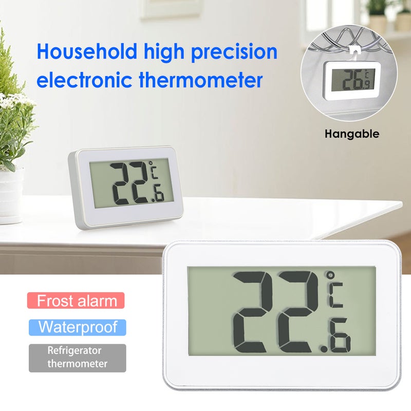 Digital LCD Refrigerator Thermometer Fridge Freezer Thermometer with Adjustable Stand Magnet Frost Alert Home Use - Image 4