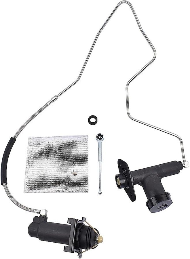 Prefer Warehouse مجموعة خط أسطوانة القابض الرئيسية والفرعية من بريفير ويرهاوس متوافقة مع فورد F-250، F-350، F-سوبر ديوتي موديلات 1992-1997، وF-59 التجارية ذات الهيكل المجرد موديلات 1993-1997، بديل لرقم القطعة CC649005 - Image 5