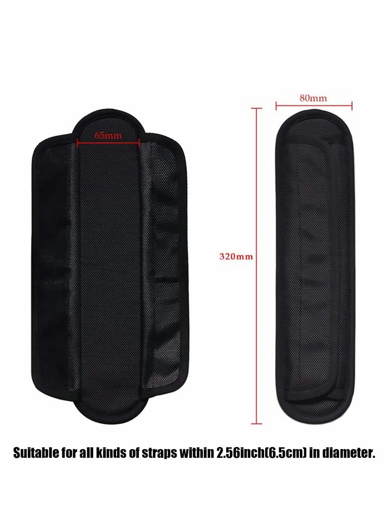 Comfortable Black Shoulder Pads, 2 Pcs Air Cushion Design for Pain Relief - Image 2