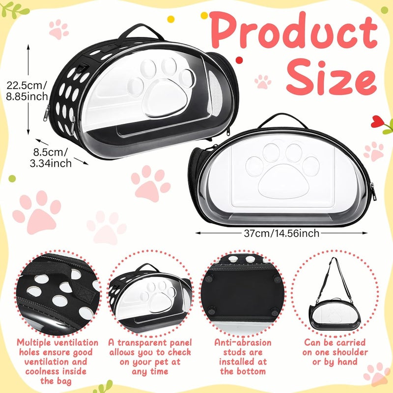 Hsei Chicken Carrier Backpack Breathable Pet Chicken Backpack 14.5''x 8.8'' x 3.34'' with Clear Pet Side Panel Shoulder Strap Lightweight Cage for Small Animal Travel Outdoor - Image 4
