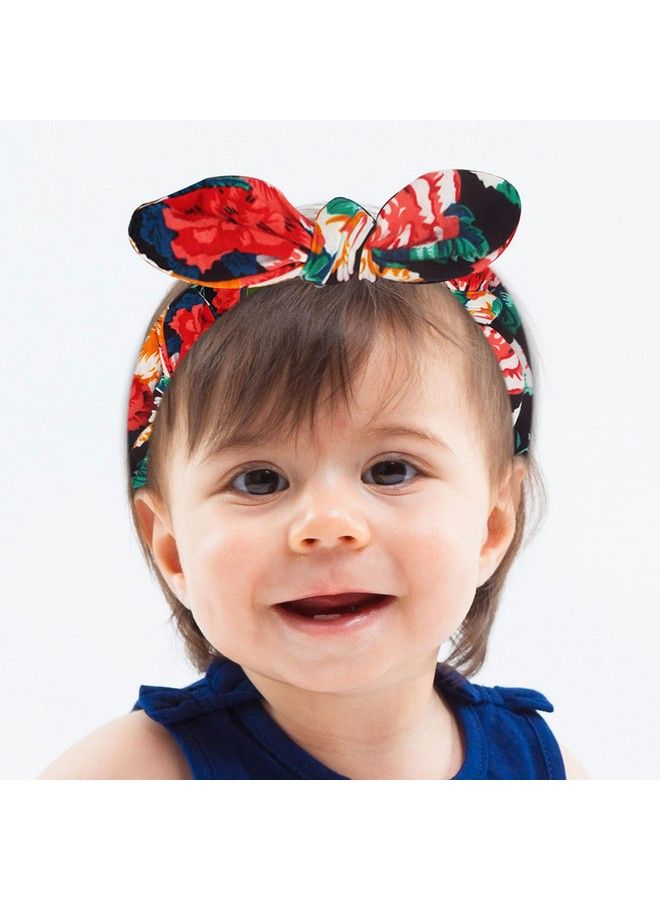 BEMBIKA Bow Headband For Baby Girl Hair Accessories For Girls Turban Headband For Baby Girl Orange - Image 1