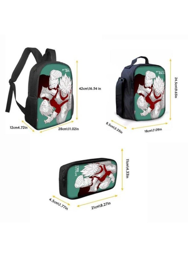 عام حقيبة الظهر المطبوعة الشائعة - مجموعة حقيبة الظهر المكونة من ثلاث قطع (يمكن استخدامها للطلاب والأطفال والأصدقاء للنزهات وتسلق الجبال وما إلى ذلك) - 56 - Image 3