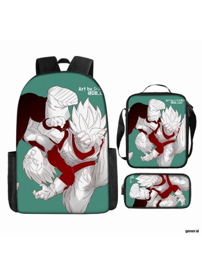 عام حقيبة الظهر المطبوعة الشائعة - مجموعة حقيبة الظهر المكونة من ثلاث قطع (يمكن استخدامها للطلاب والأطفال والأصدقاء للنزهات وتسلق الجبال وما إلى ذلك) - 56 - Image 1