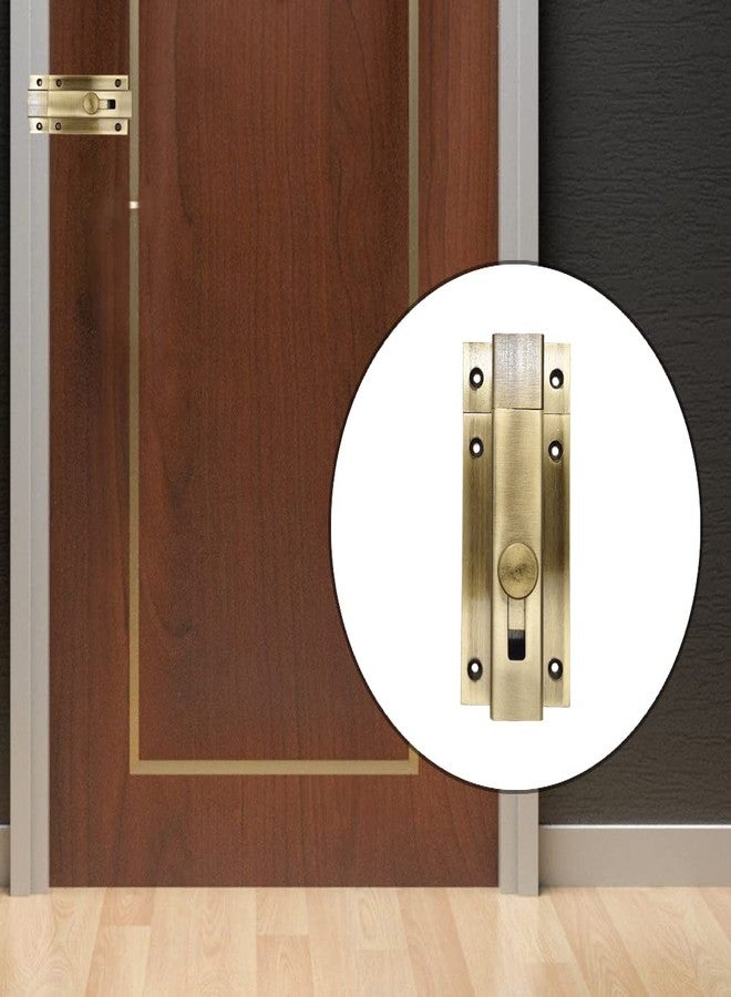 HYDERON 5 Inch Heavy Duty Door Security Latch – Sturdy Lock for Bathroom, Balcony, and Interior Doors (Antique Brass, 4 Pcs) - Image 5
