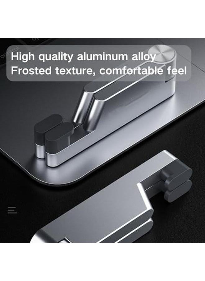 Generic - Cell Phone Stand Phone Stand For Desk Foldable And Portable Smarphone Holder V Shaped Metal Texture Phone Holder Stand Compatible With All Mobile Phone Iphone Ipad Mini（Black） - Image 1