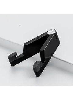 Cell Phone Stand Phone Stand For Desk Foldable And Portable Smarphone Holder V Shaped Metal Texture Phone Holder Stand Compatible With All Mobile Phone Iphone Ipad Mini（Black）