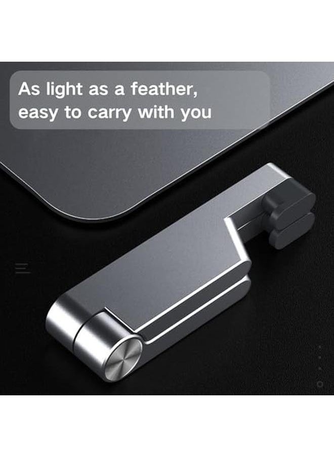 Generic - Cell Phone Stand Phone Stand For Desk Foldable And Portable Smarphone Holder V Shaped Metal Texture Phone Holder Stand Compatible With All Mobile Phone Iphone Ipad Mini（Black） - Image 1