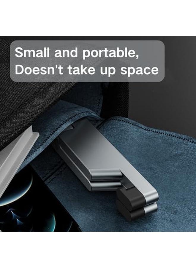 Generic - Cell Phone Stand Phone Stand For Desk Foldable And Portable Smarphone Holder V Shaped Metal Texture Phone Holder Stand Compatible With All Mobile Phone Iphone Ipad Mini（Black） - Image 1