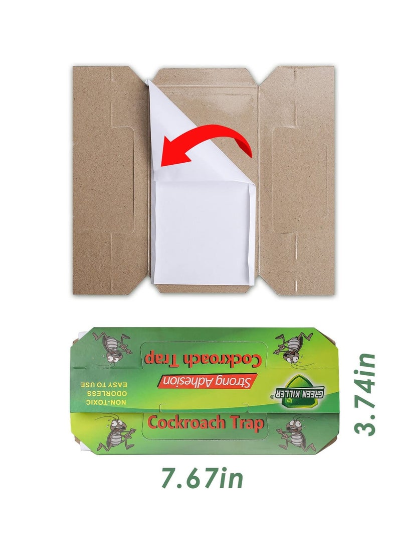 Y&D SYOSI 20Pcs Roach Trap, Cockroach Killer Indoor Home, Motel, Friendly Pet for Roach, Ants, Spiders, Bugs, Beetles - Image 4