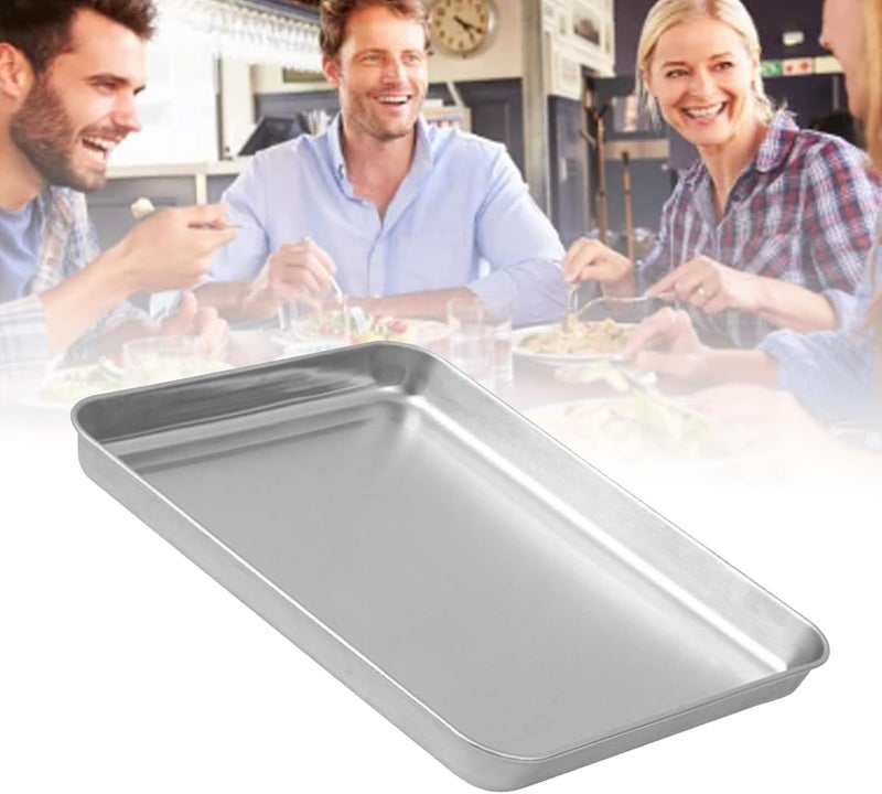 GLOGLOW Nan Premium Stainless Steel Baking Tray, Thickened Design, Large Size for Baking and Grilling in Hotel and Home Use Tableware (Small) - Image 4