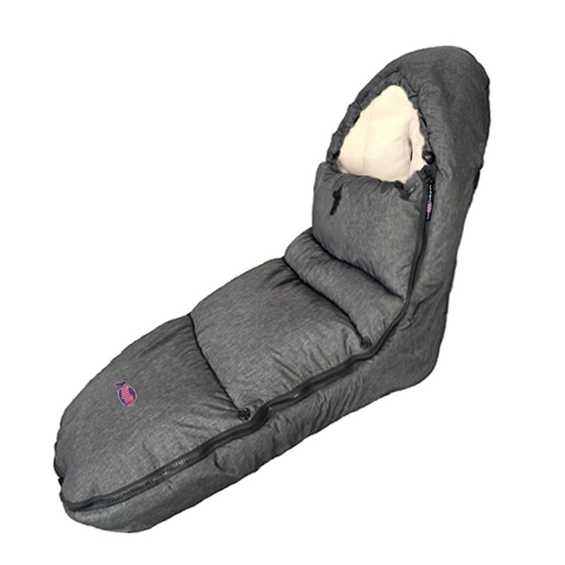Waterproof Winter Stroller FootmuffUniversal Bunting Bag Compatible with All StrollersFilled with 3D Cotton Toddler Stroller Winter Cover M64TBeige