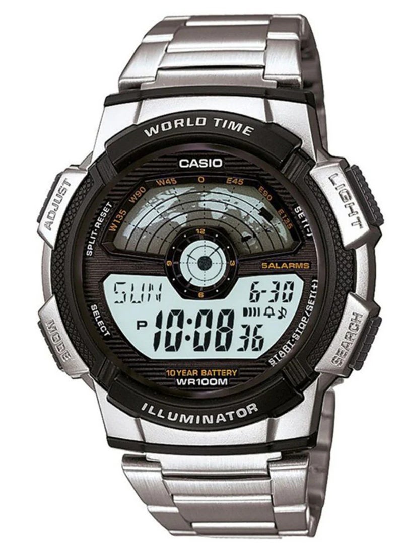 Casio AE-1100WD-1AVDF For Men-Digital, Casual Watch, Stainless Steel, Quartz - Image 1