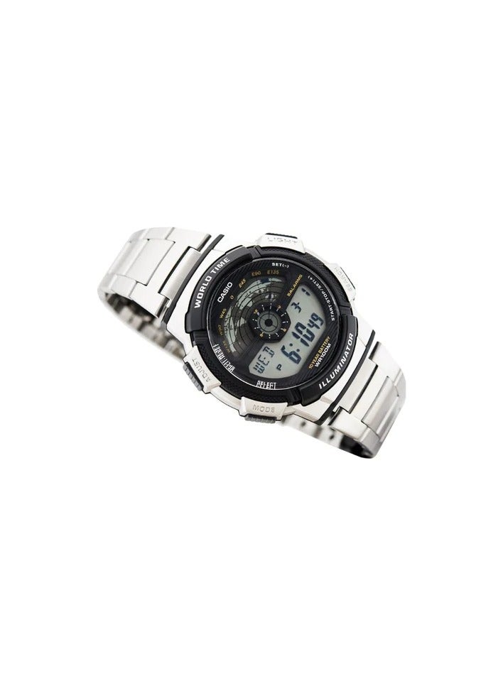 Casio AE-1100WD-1AVDF For Men-Digital, Casual Watch, Stainless Steel, Quartz - Image 4