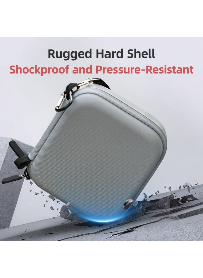 机翻 · 通用领域 حمل حالة لـ DJI Osmo Nano ، حقيبة تخزين مقاومة للماء منظم السفر المحمول PU الصلب قشرة صندوق واقي مع كرابين وحزام المعصم لـ Osmo Nano Camera - Image 4