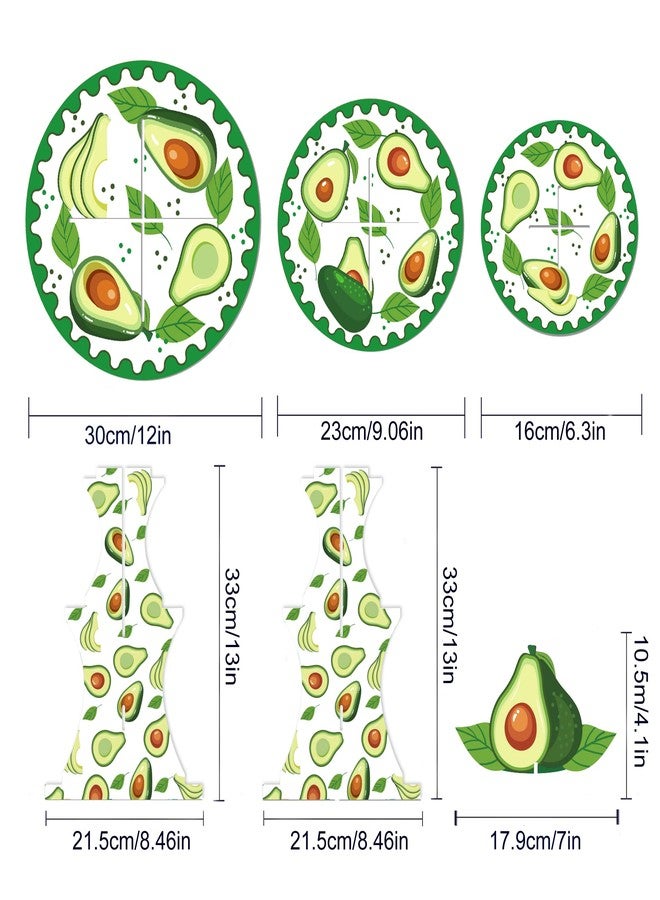 CC Home Avocado Cupcake Stand 3 Tier Avocado Party Supplies Cake Stand for Kids Birthday Party Decorations - Image 3