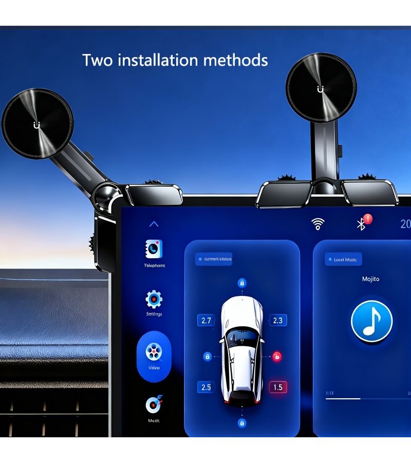 Magnetic Car Phone Holder For DP02 SU9 Compatible With Tesla Model 3 And Y iPhone 17 16 15 14 13 Plus Pro Max Series - Image 3