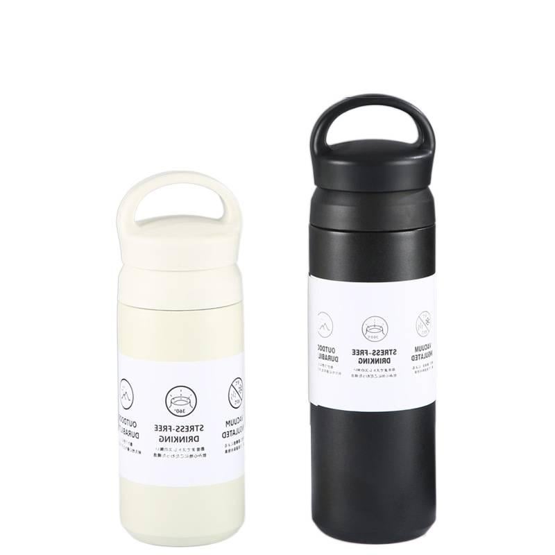 كوب قهوة للسفر من ستانلس ستيل، أبيض، 500 ml، مناسب للتنقل من الستانلس ستيل باللون الأبيض للاستخدام الشخصي للعائلة أثناء التنقل - Image 2