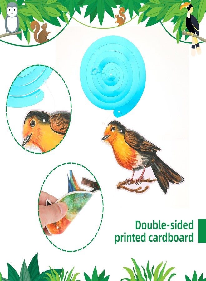 Sonwyoung 30 Pcs Bird Birthday Party Decorations Hawaiian Bird Hanging Swirl Foil Ceiling Decoration Tropical Rainforest Animal Decor for Summer Hawaiia Beach Luau Tiki Home Classroom Supplies - Image 5