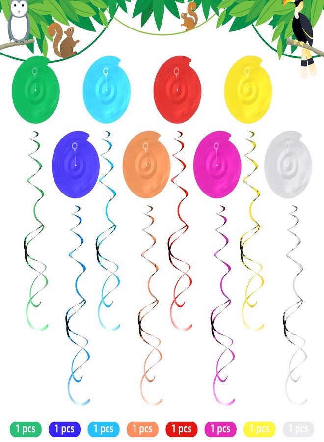 Sonwyoung 30 Pcs Bird Birthday Party Decorations Hawaiian Bird Hanging Swirl Foil Ceiling Decoration Tropical Rainforest Animal Decor for Summer Hawaiia Beach Luau Tiki Home Classroom Supplies - Image 4