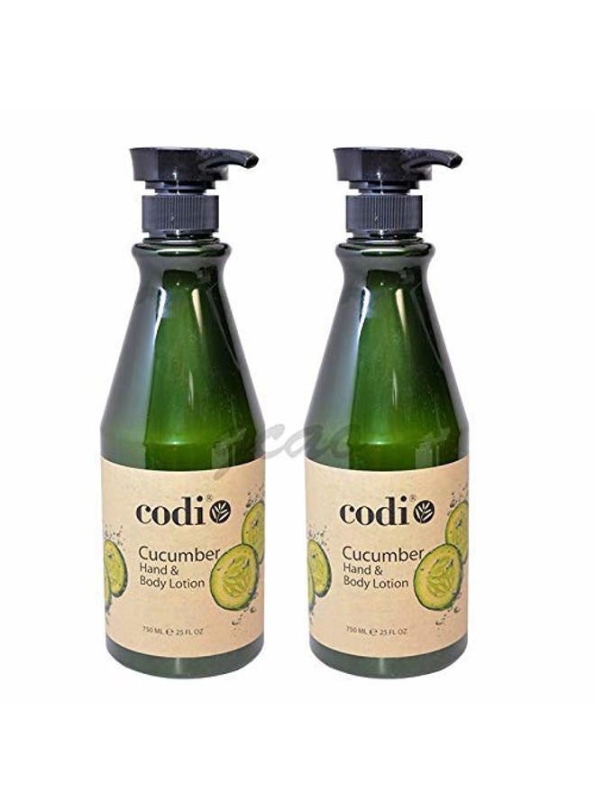 CODi Cucumber Hand & Body Lotion 750ml / 25floz (Pack of 2)