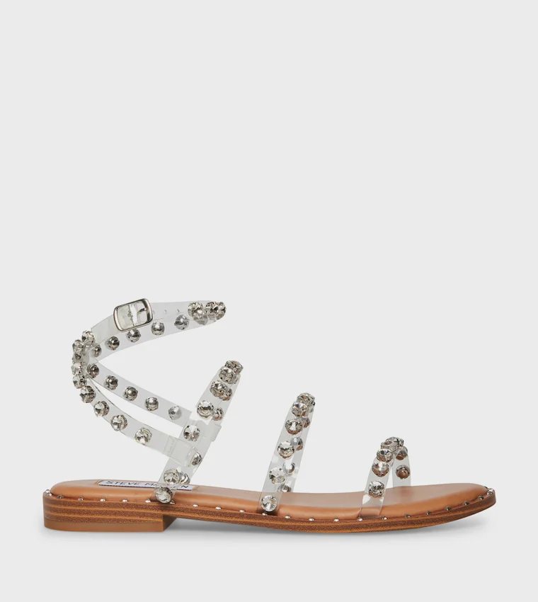 STEVE MADDEN Travel Women's Transparent Flat Sandals