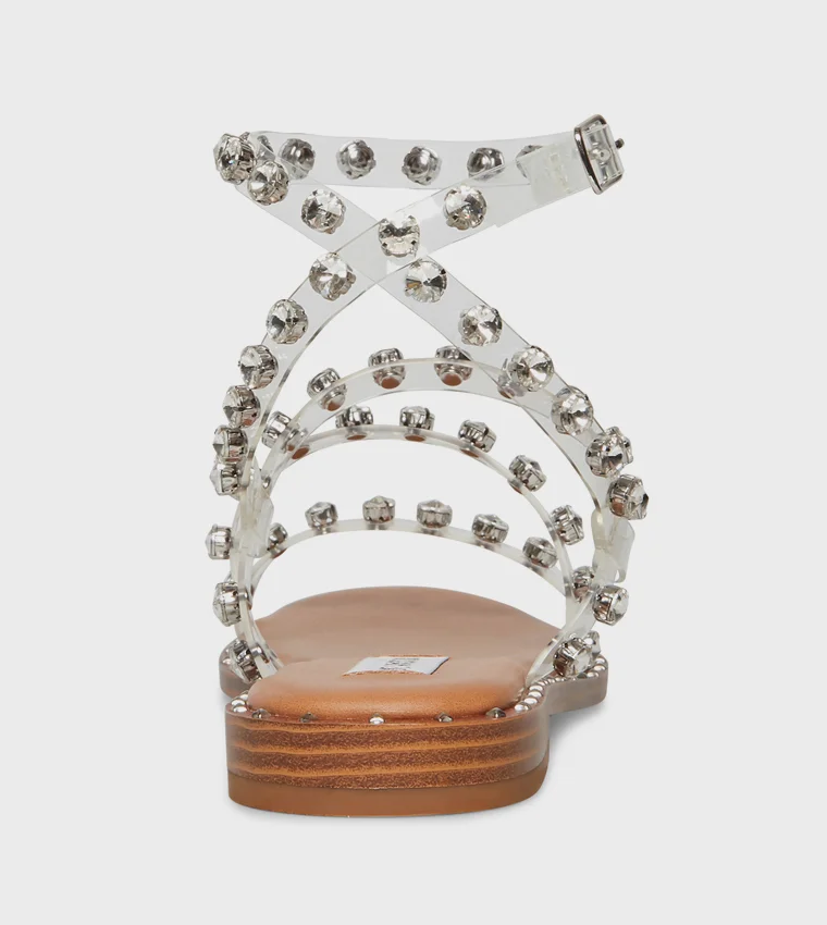 STEVE MADDEN Travel Women's Transparent Flat Sandals