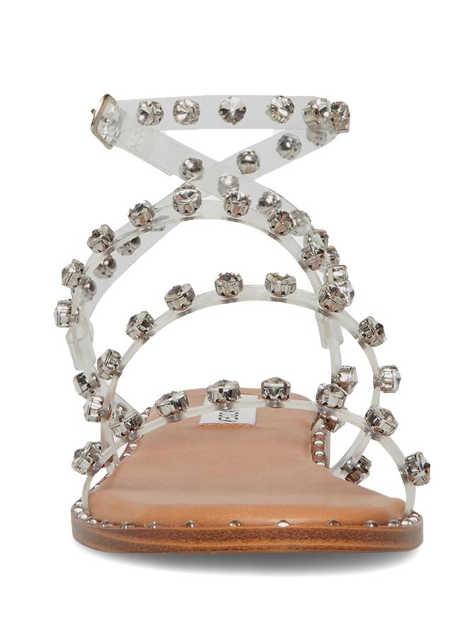 STEVE MADDEN Travel Women's Transparent Flat Sandals - Image 3