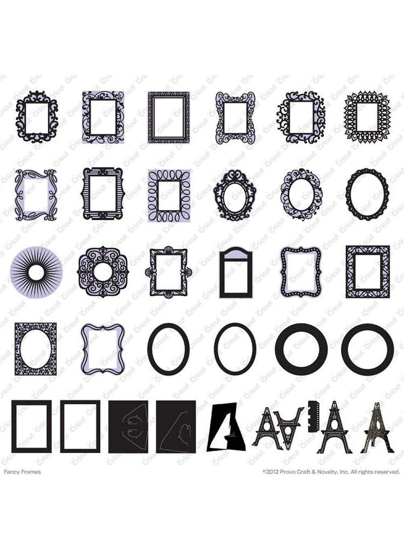 Cricut Cricut Fancy Frames Cartridge  - Image 4