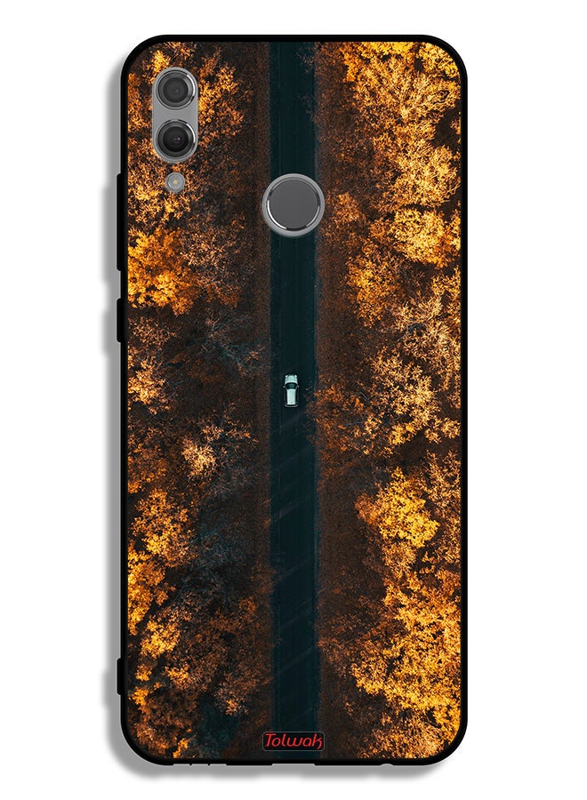 Tolwak Honor 10 Lite Protective Case Cover Road In Autumn Trees - Image 2
