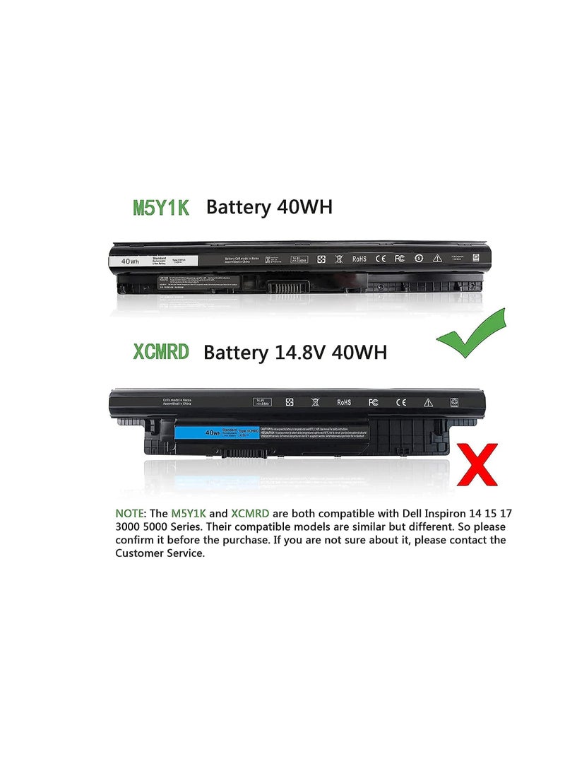 Terabyte 40WH M5Y1K 14.8V Type Battery Compatible with Dell Inspiron 15 5555 5558 5559 3558 14 3451 5458 17 5755 5758 5759 Vostro 3451 3458 3558 451-bbmg WKRJ2 - Image 4