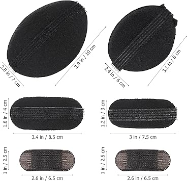 minkissy 6pcs Sponge Volume Hair Bases Set Bump It up Volume Hair Pad Insert Tool for DIY Hair Styler Accessories Invisible Fluffy Hair Clip for Women Girls - Image 2