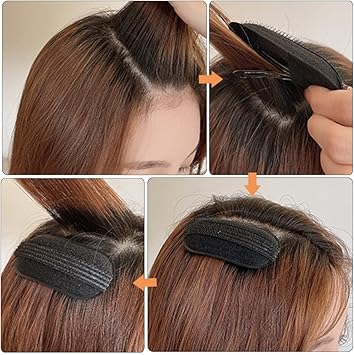 minkissy 6pcs Sponge Volume Hair Bases Set Bump It up Volume Hair Pad Insert Tool for DIY Hair Styler Accessories Invisible Fluffy Hair Clip for Women Girls - Image 3