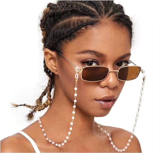 Sither Pearl Sunglasses Chain Reading Glasses Chain Strap Necklace for Women - Image 2