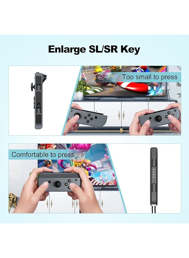 X spring Joysticks Wrist Strap 2Pcs Adjustable Tightness Straps Pair Controller Hand Grips Flexible Controller Accessories Replacement Parts Accessories Compatible With Switch Joy Con Switch Joyc - Image 5